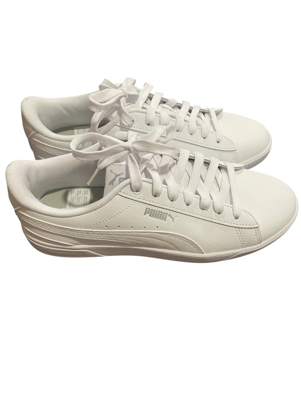 Puma Women's White Low-Top Lace-Up Sneakers Size 9.5
